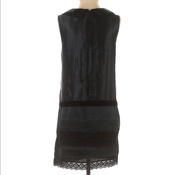 Anna Sui Shirt Dress Target Sleeveless Scoop Neck Collar Drop Waist Belted Mini - Picture 8 of 16